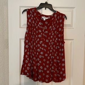 Cute orange floral top